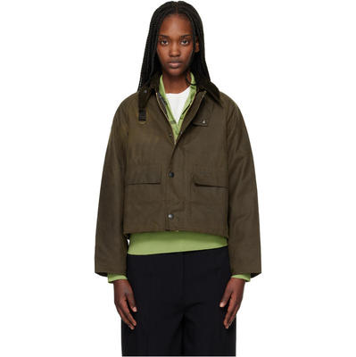 Barbour 巴伯尔 女士 夹克 卡其色 Spey Slim Waxed