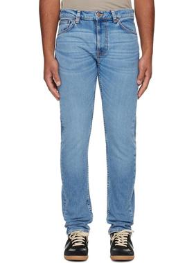 Nudie Jeans 男士 牛仔长裤 蓝色 Lean Dean 牛仔裤
