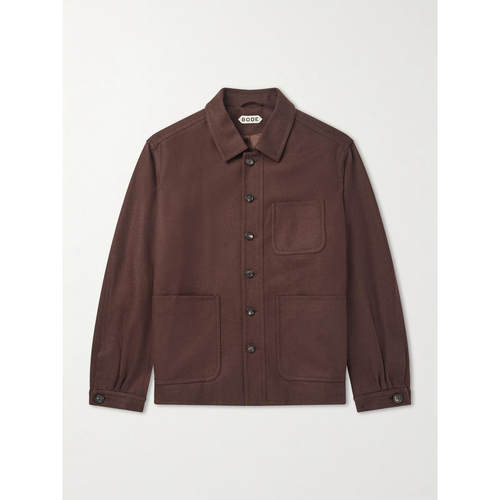 Bode 男士 SS26 夹克 Franck 羊毛/斜纹布