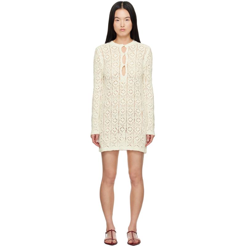 Loulou de Saison 女士 短款连衣裙 灰白色 Evan 连衣裙