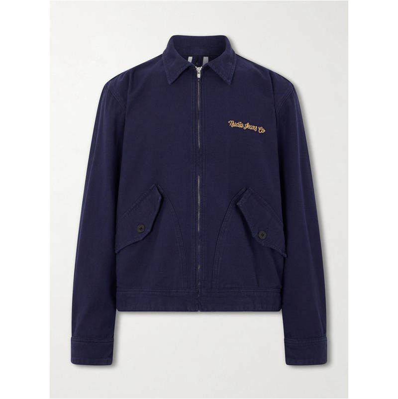 Nudie Jeans 男士 SS26 夹克 Blake Logo刺绣棉质