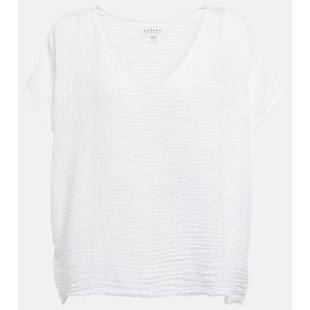 Velvet by Graham Spencer 女士 上衣 Elsa 棉质薄纱上衣