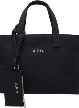 A.P.C. 女士 托特包 黑色小号 Le Drummer Toile