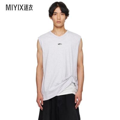 Vetements 男款灰色 Oval Logo Jersey 背心 迷衣时尚