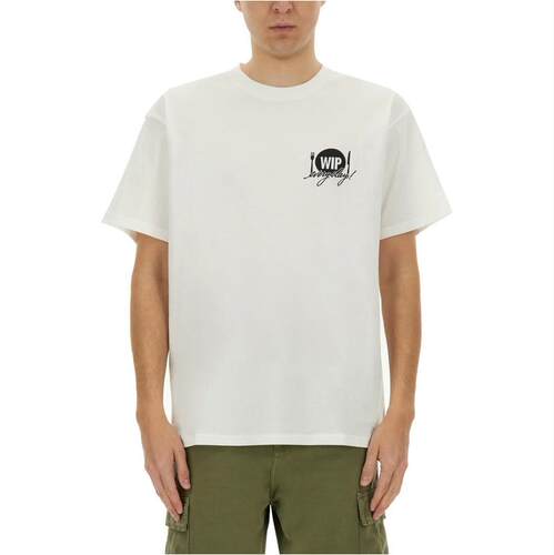 Carhartt WIP 卡哈特 男士 SS25 T恤 徽标印花圆领 T 恤