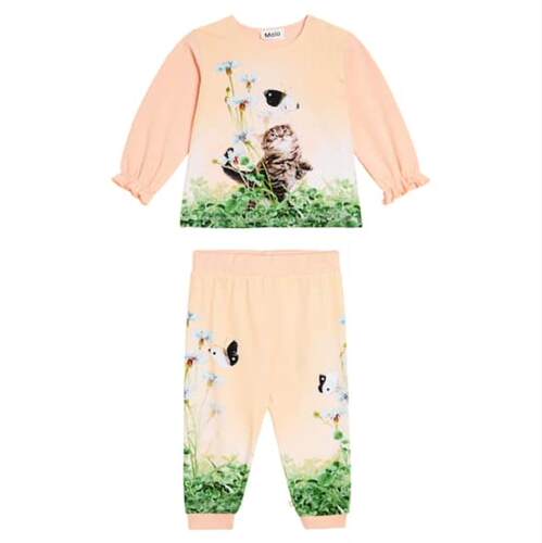 Molo 婴儿 婴儿装 Elina T-shirt and Susanne pants 套装童装