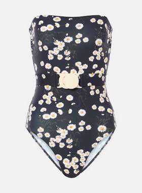 ERES 女士 连体泳衣 Courtois 花朵抹胸泳衣