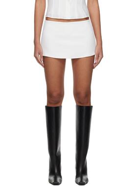 Danielle Guizio 女士 迷你裙 白色 Micro Stretch 短裙