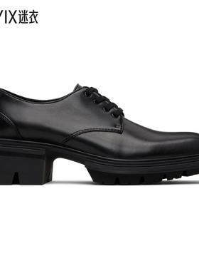 untitlab® 男款黑色 Reel Metal Toe 德比鞋 迷衣时尚