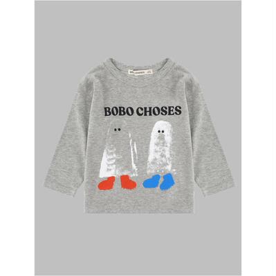 Bobo Choses 婴儿 FW26 T恤 booty ghosts 童装
