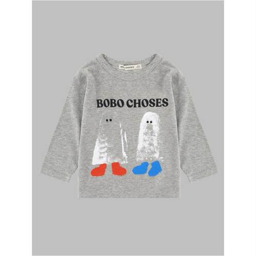 Bobo Choses 婴儿 FW26 T恤 booty ghosts 童装