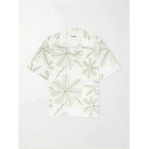 Corridor 男士 FW26 衬衫 Camp-Collar 花朵装饰府绸
