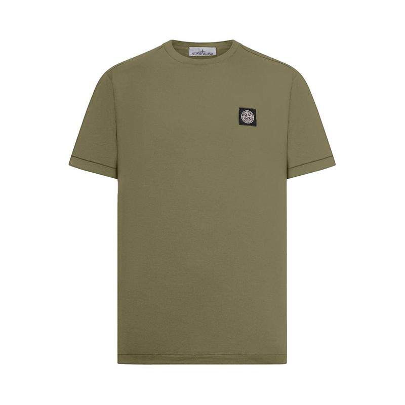 Stone Island 石头岛 男士 T恤 Stone Island 徽标贴饰圆领 T 恤