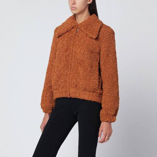 Patou 姜·巴度 女士 FW25 夹克 PUMPKIN-COLOURED 人造皮草短