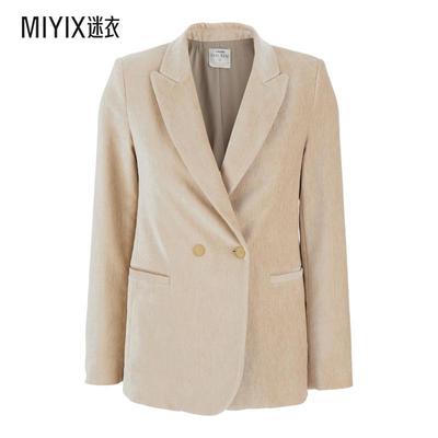 【早秋新品】Forte Forte 女款DOIUBLE BREASTED 天鹅绒西装外套