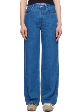 Slvrlake 女士 牛仔长裤 蓝色 Grace 牛仔裤