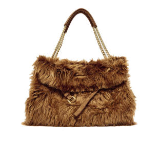 女士 VENUS SS26 ECO 棕色皮草包包 单肩包 Orciani