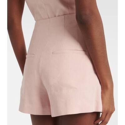 Veronica Beard 女士 短裤 Jazmin 高腰亚麻混纺短裤