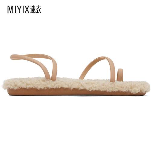 Ancient Greek Sandals 女士米色 Eleftheria 凉鞋 迷衣时尚