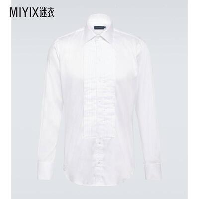 Thom Sweeney男士棉混纺府绸衬衫 迷衣时尚