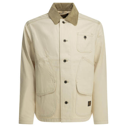Filson 男士 SS26 夹克 OUTFITTER 白色棉质牛仔布