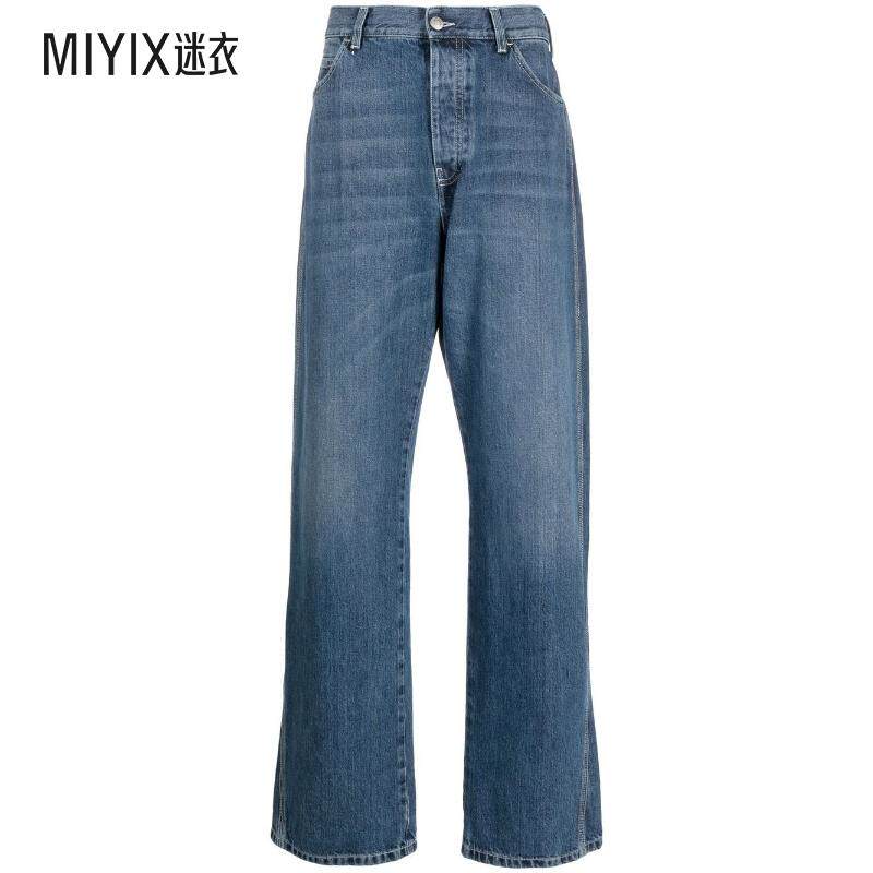 AMQ Alexander McQueen亚历山大&middot;麦昆 男士 宽松工装牛仔裤 迷衣