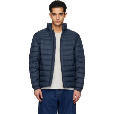 Boss 博斯 男士 夹克 海军蓝 Water-Repellent Mixed Quilting
