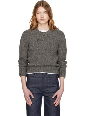 A.P.C. 女士 毛衣 灰色 Short Round Neck