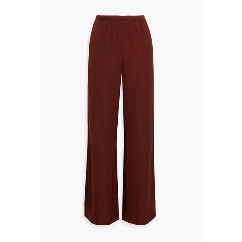 Diane von Furstenberg 女士 长裤 Gianna 查米尤斯绸缎阔腿裤