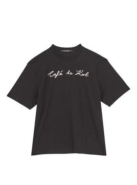 Karl Lagerfeld 女士 SS25 T恤 KL X JORGE PARRA 超大 T 恤