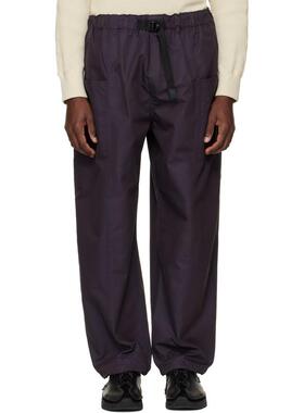 South2 West8 男士 长裤 紫色 Belted C.S. 长裤