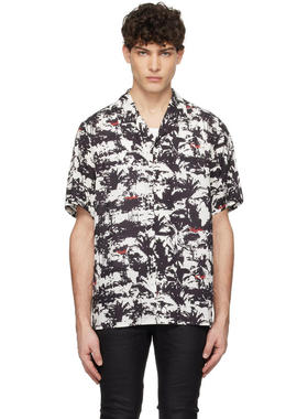 Ksubi 男士 衬衫 黑色  白色 Palmtree Resort 衬衫