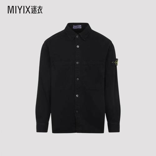 [秋冬新品]Stone Island 標誌貼片長袖襯衫男款 迷衣时尚