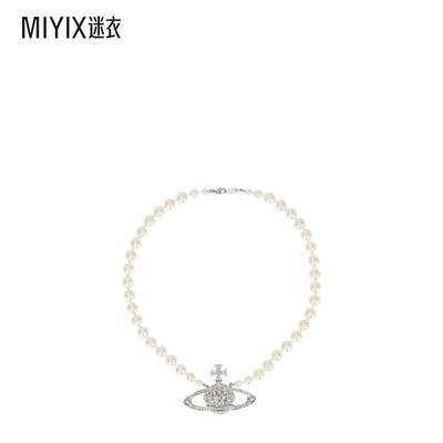 【早秋新品】Vivienne Westwood西太后 女款浅浮雕珍珠项链 迷衣