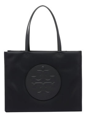 Tory Burch 女士 SS26 单肩包 Ella 黑色尼龙小号购物包