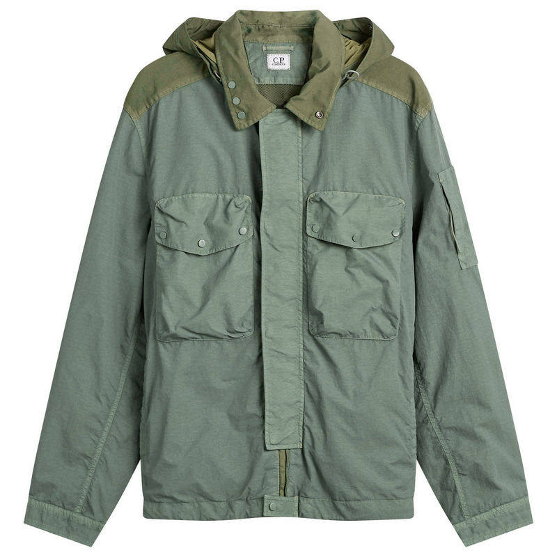 C.P. Company 男士 SS26 夹克 C.P. 公司 Flatt 尼龙护目镜连帽