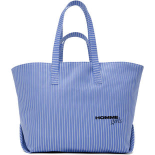 HommeGirls 女士 单肩包 蓝色  白色 Twill Bonded 托特包