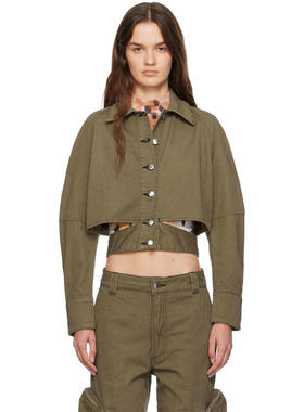 Eckhaus Latta 女士 夹克 卡其色 Ellipse 牛仔