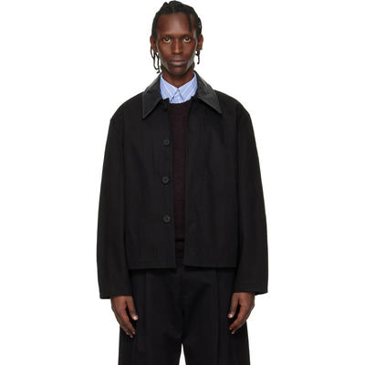 Studio Nicholson 男士 SS26 夹克 黑色 Aaron Levine 联名 Dover