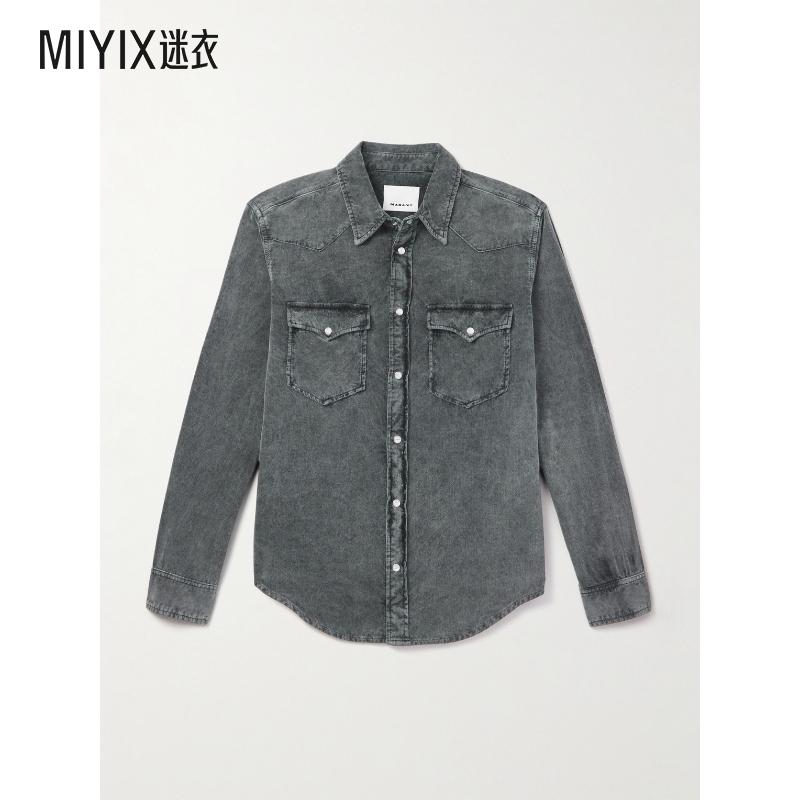 【秋冬新品】isabel marant 男款Vasco 棉质灯芯绒衬衫 迷衣时尚