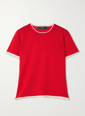 Arch4 女士 SS26 毛衣 Selcombe two-tone 层叠感有机羊绒上衣