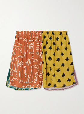 DONDE ESTEBAN 女士 短裤 Estrellitas 印花缎面短裤