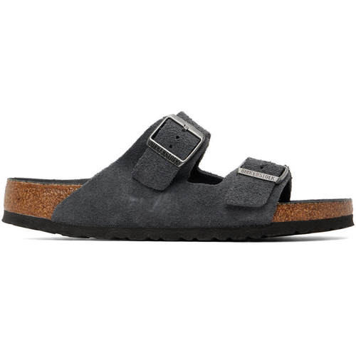 Birkenstock 勃肯 男士 凉鞋 灰色 Regular Arizona Soft Footbed