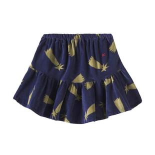 Bobo Choses 女童 半身裙 Shooting 星星棉质天鹅绒童装