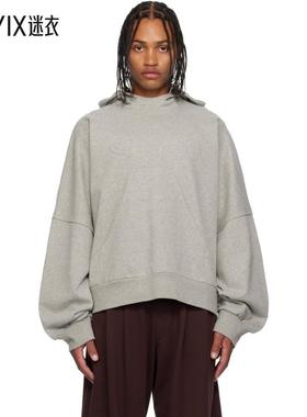 NAMESAKE 男款灰色 Ports Pop-Up 连帽衫 迷衣时尚