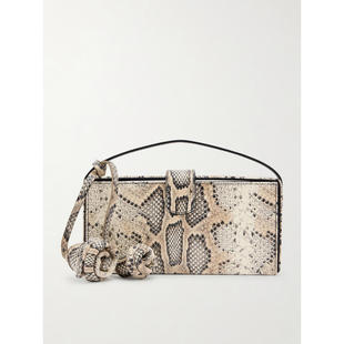 Magda Butrym 女士 SS26 手拿包 Apolonia 蛇纹皮革手包