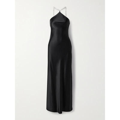 Staud 女士 SS26 中长连衣裙 Cadence 人造珍珠饰缎面长款连衣裙