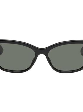 Gucci古驰春夏新品女士黑色Light Acetate GG Cat Eye太阳镜墨镜