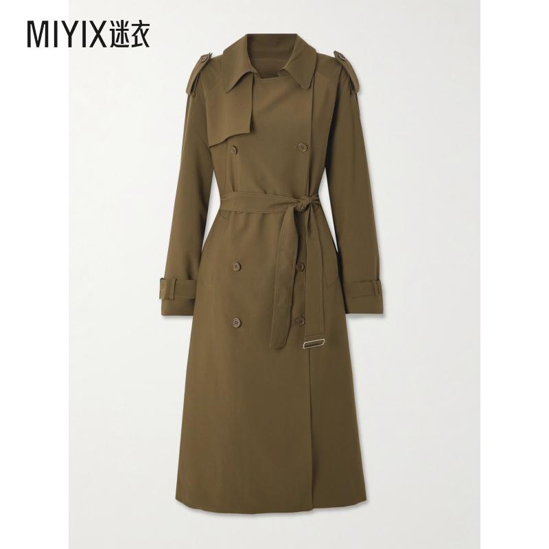 The Frankie Shop 女款Veyron shell 双排扣束带风衣 迷衣时尚