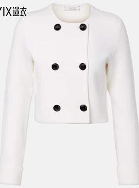 Dorothee Schumacher 女款Ambition 尖领羊毛混纺夹克 迷衣时尚